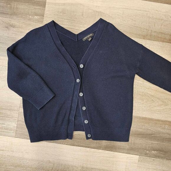 Banana Republic Knit Cardigan Navy Blue size Medium - Picture 1 of 11